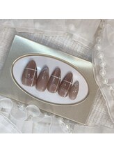 ネイルポット(Nail Pot)/定額アート　チェックネイル