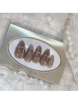 ネイルポット(Nail Pot)/定額アート チェックネイル