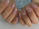 ラメ×パーツ