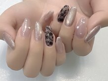 吉田担当★黒レースネイル