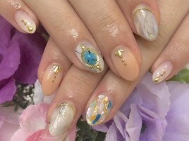 大理石風アート