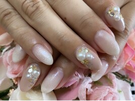 【高】キレイめ ホワイトネイル