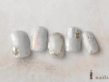 アイネイルズ 横浜EAST店(I-nails)/シアーくすみフィルムニュアンス