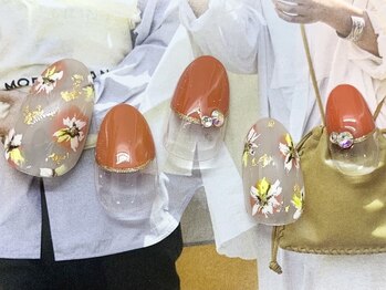 シエルネイルスタジオ 新宮店(Ciel nail studio)/【７３４０円】秋フラワー☆