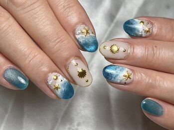 ネイルサロン プール ヴー(Nail Salon Pour Vous)/【定額】海ネイル