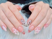 アキコネイルサロン(Akikoネイルサロン)/10本長さだし＋持ち込みデザイン