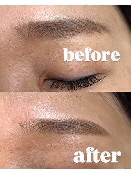 シエル バイ モーラ(Ciel by MOLLA)/<ビフォーアフター>アイブロウ