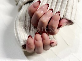 冬ネイル/フレンチ/藤沢