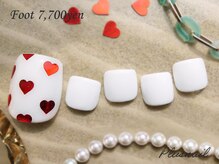 プラスネイル 北千住東口店(PLUS NAIL)/(1711)シンプル☆ハートネイル