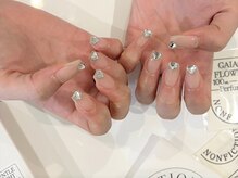 ムーイ 外苑前(mooi.)/nudy heart stone nails