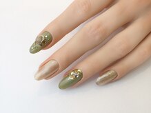 アンドルーチェ なんばパークス店(ANDRUCHE)/ビジューネイル　