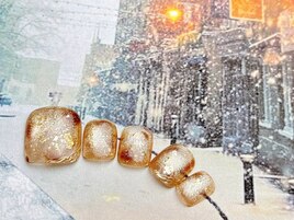 秋色ニュアンスネイル