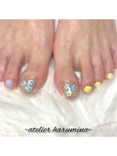 アトリエハルミナ バイ バラ 三島店(atelierharumina by valla)/ホログラムで作るフラワーネイル