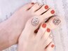 ★Foot★2本埋め尽くしネイル¥5900