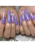 スカルプ◇キラキラ宝石×クリアフレンチネイル