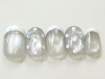 ネイルメゾン 天神店(NAIL MAISON)/クリアマグフレンチ夏¥8000