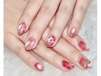 ラソネイル(lazo nail)の写真/ヘアサロン併設で通いやすい！大人可愛いちゅるんネイルをご新規40%オフ★ワンカラー3300円で♪