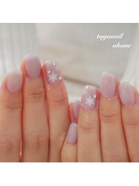 冬ネイル☆雪ネイル☆