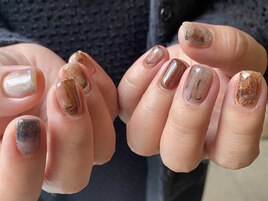 鉱物ニュアンスネイル