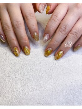ウロネイルズ(ulo nails)/キラキラ奥行きニュアンスネイル