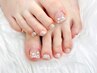 Foot 《ワンカラー＋親指Art 》 ¥5500～¥6500【初回オフ無料】