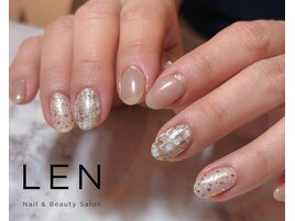 質感ツイードネイル