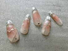 ネイリシャス(NAILICIOUS)/ふんわりくすみカラーフレンチ