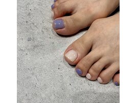 巻き爪用ジェル×ライラック風