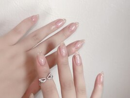 上品なきらめきグラデーション