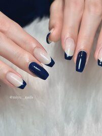 長さだし対応可能フレンチネイル