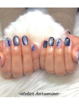 個性派ニュアンスネイル