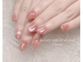 ビー玉ネイル×パール