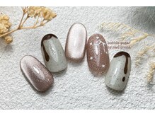 バブル シュガー バイ ネイルクローネ(bublle sugar by.nail crone)/チョコハートネイル
