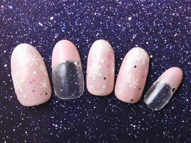 Winter×結晶ネイル
