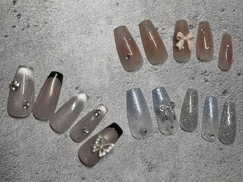 リノリー 仙台店(rinory)の写真/マンスリー定額ネイル★《Simple》¥6500/《Trend》¥7500◎自店/他店オフ無料！カラーチェンジもOKです◎