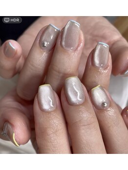 エイミーユア(Eimmy Yua)/マグネットフレンチ水色黄色