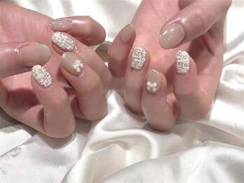 ネイルサロン アビー 新宿東口店(abbie)/ツイードネイル