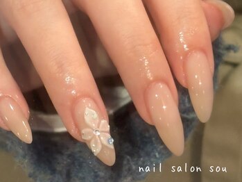 ネイルサロン ソウ 心斎橋店(Nail Salon Sou)/立体フラワーネイル