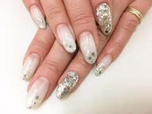 アイラッシュアンドネイル専門店 クラル(CURAR)/ホワイトネイル￥7980
