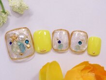 トータルビューティーアンドアズフローラ(Total Beauty & a`s Flora)/冬クリアフットネイル♪