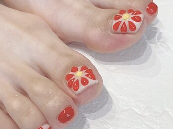 ブレスネイル(brace Nail)/鮮やかな立体花ネイル