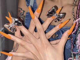 海外風デカパーツネイル