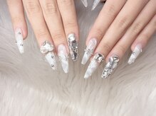 スノーネイルサロン 新宿店(Snow nail salon)/マーブル/パーツ