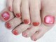 トゥーネイル(to nail)の写真/【初回オフ込みワンカラー¥5500～】どんな季節もフットネイルで旬のデザインを楽しむ！角質ケアセットも◎