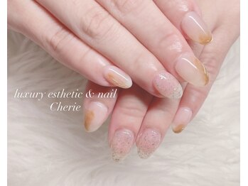 ナチュラルべっ甲ネイル