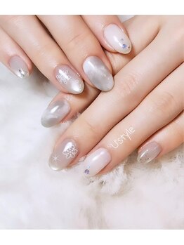 透明感グレージュ