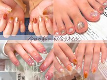 エムウィッシュ 太田川駅前店(M.wish)の雰囲気（#ワンカラー#マグネット#長さだし#パラジェル#フットネイル）