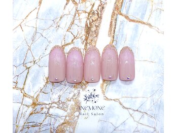 アネモネ(ANEMONE)/ゴールドフレンチネイル☆