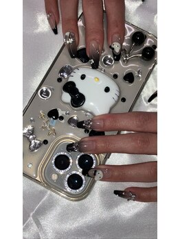 Mネイルアンドカフェ シェレステ/my nails キティちゃん!!