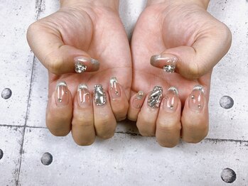 ネイル ビューティーマジック 葛西本店/マグネットフレンチネイル